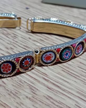 Braccialetto vintage e specchietto tascabile
