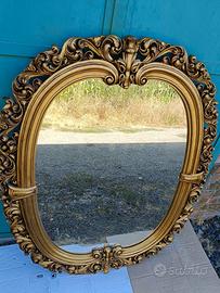 specchio in legno 