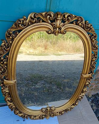 specchio in legno 