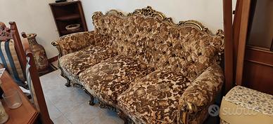 Divano capitonnè vintage anni '50