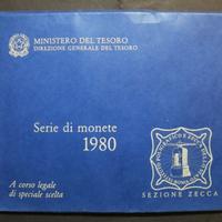 SERIE DIVISIONALE FDC 1980 - Repubblica ITALIANA