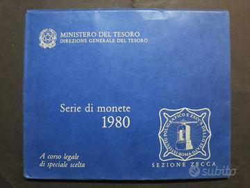 SERIE DIVISIONALE FDC 1980 - Repubblica ITALIANA