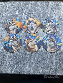 Sottobicchieri husky