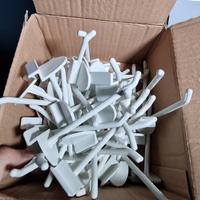 48 ganci in plastica per pannello dogato 