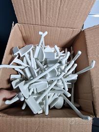 48 ganci in plastica per pannello dogato 