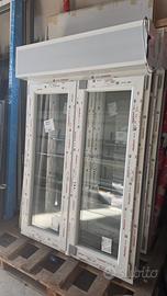 finestra in PVC con serranda elettrica 1065x1400 