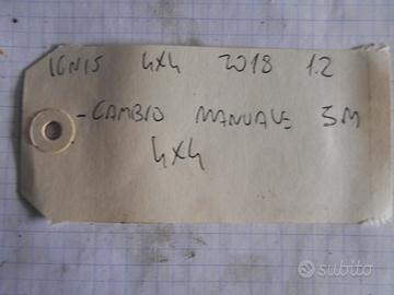Cambio suzuki igns 4x4 1.2cc anno 2018