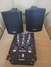 Casse amplificate + Mixer