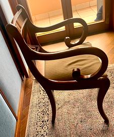 Sedia di legno massello  per camera da letto