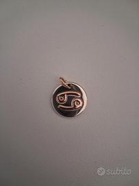 Dodo Ciondolo Cancer rose gold & silver Charm