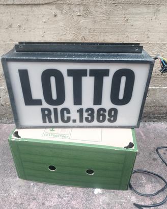 LOTTO insegna luminosa