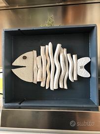 Quadro/mensola in legno