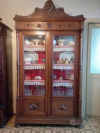 Armadio cristalliera di inizio '900