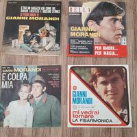 Quattro 45 giri di Gianni Morandi, anni Sessanta