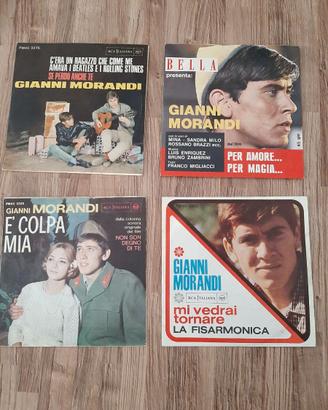 Quattro 45 giri di Gianni Morandi, anni Sessanta