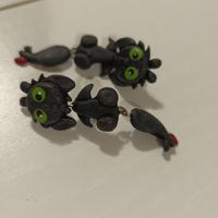 orecchini fimo furia buia dragon trainer