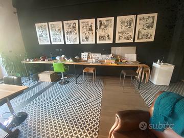 Tavolo con struttura metallica