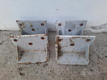 Piastre acciaio x supporto putrelle 