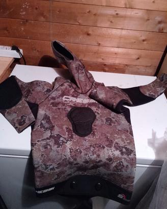 giacca cressi sub mimetica 5 mm