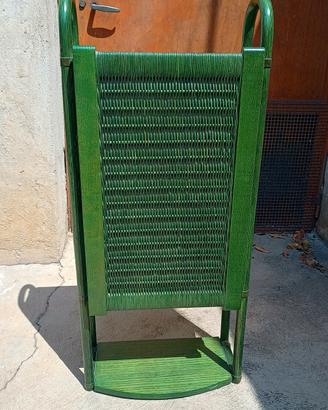 Set Bagno/Arredo Vintage '80 in Midollino/Legno