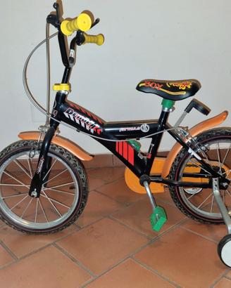 Bici bambino 16” pari al nuovo + rotelle