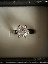 Anello solitario misure in descrizione