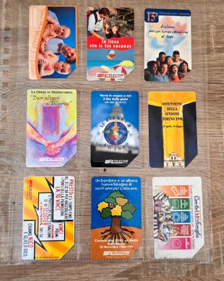 Lotto 9 Schede Telefoniche "Giubileo 2000&UNICEF"