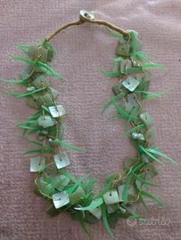 Collana verde etnica
