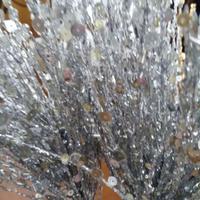 Ramo fiori artificiali argento e dorati