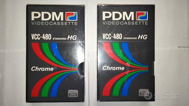 2 Videocassette vergini Video2000 PDMVCC-480 1985