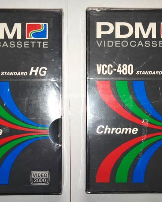 2 Videocassette vergini Video2000 PDMVCC-480 1985