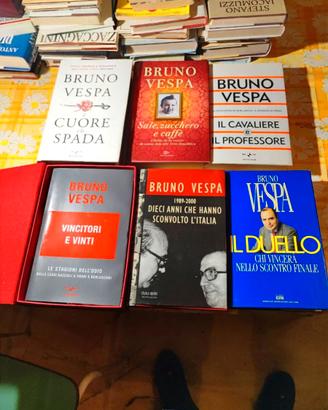 LOTTO 6 LIBRI BRUNO VESPA  IL cuore e la spada Sal