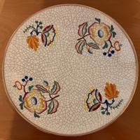 Piatto in ceramica Lenci anni 60.
