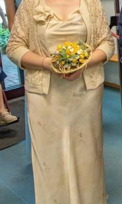 Completo matrimonio color sabbia (taglia 46 - XL)