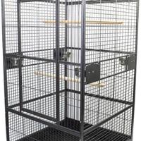 Gabbia Voliera Pappagallo 2 metri, Nera