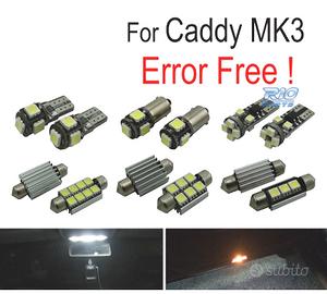 KIT 13 LAMPADE LED INTERNE PER VOLKSWAGEN VW CADDY