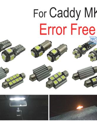 KIT 13 LAMPADE LED INTERNE PER VOLKSWAGEN VW CADDY