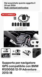 Supporto per navitore BMW r1200gs