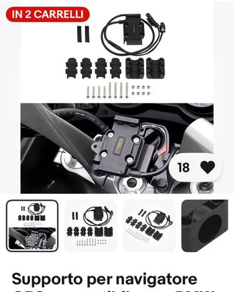 Supporto per navitore BMW r1200gs