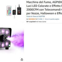 Macchina del fumo con led