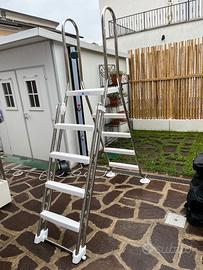 Scaletta per piscina Inox Safe 4 gradini