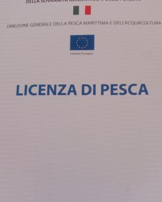 licenza da pesca 1gt prezzo trattabile 