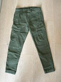 Pantaloni Cargo Pull and Bear verde oliva