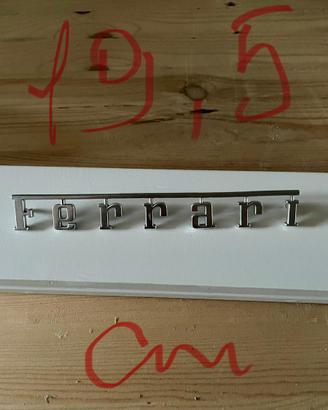 scritta ferraria tre pin