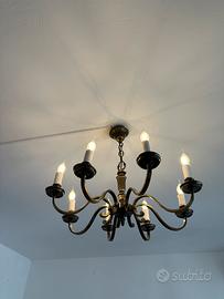 Lampadario in bronzo