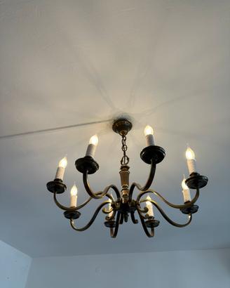 Lampadario in bronzo
