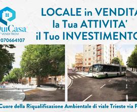 Via Carloforte locale mq.120 con 3 vetrine