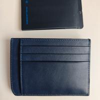 porta carte di credito nuovo Piquadro pelle blu