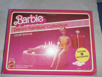 vasca da bagno bambola barbie vintage