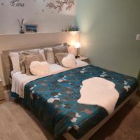 letto matrimoniale con doghe e materasso memory